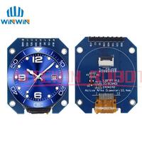 Layar LCD TFT ROBOT AITEWIN 1,28 Inci Bulat RGB 20x4 Driver GC9A01 Antarmuka SPI 4-Kabel PCB Pemasangan Lainnya