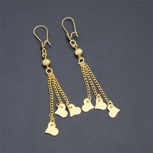 Pendientes de Corazón Chapados en Oro de 24K Jxx, Diseño de Moda, Precio de Mayoreo, Gran Venta para Mujeres - Product Image 4