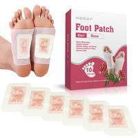 Patchs Détoxifiants au Gingembre en Gros, Coussinets Naturels à Base de Plantes pour les Pieds, Soulagent les Pieds Fatigués, Améliorent la Qualité du Sommeil, Autocollants de Soin des Pieds