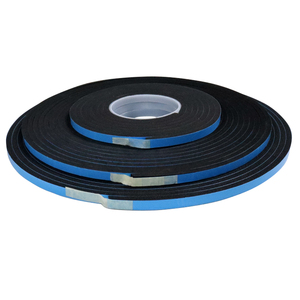 Double Sided Foam Tape - Black, 1mm X 10mm X 50m, Strong Hold For Windows & Crafts