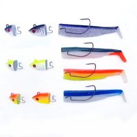 15g 30g leurres de pêche méné noir leurre souple tête jigged leurres pré-assemblés pêche à l'achigan Wobbler appâts de natation Senuelos