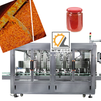 MTW Bouteille Pot Can Miel Crème Mayonnaise Confiture Barbecue Sauce Viande Pâte Suivi Remplisseuse Automatique