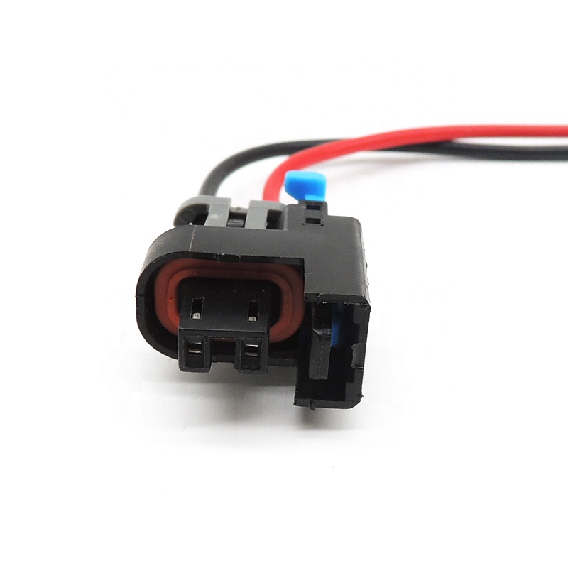4 Sets Fuel Injector Connector EV1 Waterproof 2 Way Fuel Injector Wiring Connector Plug Wiring Harness Kit