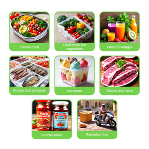 Uiowio tùy chỉnh nhiệt cách điện Polyurethane một mảnh cực lót vmpet vận chuyển nhiệt cách điện đông lạnh hộp thực phẩm lót lá - Product Image 4