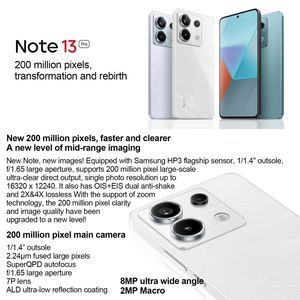 Note 13 Pro 5G Octa Core LTE 8 Go + 128 Go Batterie 5000 mAh Écran 6,7 pouces 120 Hz Double SIM Charge rapide 60 W - Product Image 2