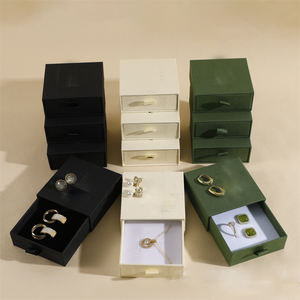 Boîte à bijoux fantaisie en gros avec logo personnalisé, pour bracelets, bagues, colliers et boucles d'oreilles, emballage de rangement, tendance - Product Image 3