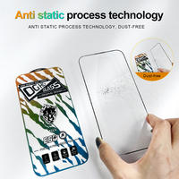 Couverture d'écran complète anti-poussière pour écouteurs pour iphone 9H hd OG protecteurs d'écran 13 et 14 15 16
