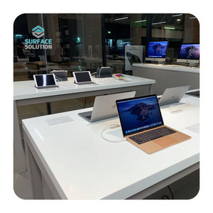 Nhà máy tùy chỉnh <span class=keywords><strong>acrylic</strong></span> rắn bề mặt vật liệu máy tính Cửa Hàng Điện thoại di động cửa hàng làm việc Top corians Bảng hiển thị NSF chứng nhận - Product Image 1