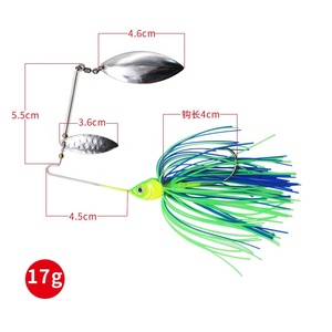 Luya appât 5 couleurs gland <span class=keywords><strong>homme</strong></span> barbu composé paillettes pêche en mer Proboss basse - Product Image 4