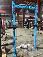 Nouveau design 2024 – Rack de musculation multifonctionnel en acier mural pliable avec fonction Smith pour entraînement REYK