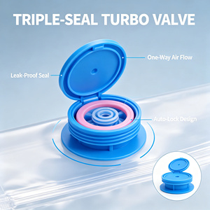 Transparent Vacuum Storage <b>Bags</b> with Air Pump Zipper Organizer Pouches for Clothing Shoes and Home Packing - Product Image 2