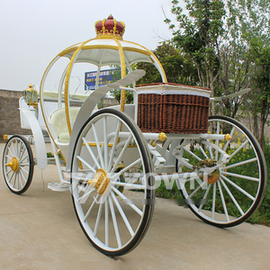 Fabricant de chariots électriques personnalisés pour le transport de chevaux de mariage Cendrillon Citrouille Chariot tiré par des chevaux pour les visites touristiques - Product Image 2