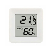 Termometer Higrometer Digital Elektronik Langsung dari Pabrik, Mini untuk Hewan Peliharaan, Mobil, Akuarium, Penggunaan Rumah Tangga Cerdas