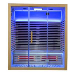 <span class=keywords><strong>Spa</strong></span> de <span class=keywords><strong>sauna</strong></span> interior infrarrojo para 4 personas Hemlock Cedar de gama alta con panel de control para perder peso - Product Image 1