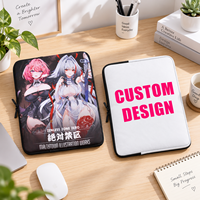 Housse de tablette personnalisée à motif de dessin animé, directement de l'usine, pour tablette de 11 pouces, personnage d'anime, légère, imperméable, en polyester, sac pour ordinateur portable