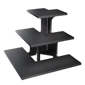 Tiered Wooden Display Rack 3 Floors Multipurpose Storage <b>Shelf</b> For Kitchen Food Container <b>Standing</b> Type Rectangle Durable - Product Image 5