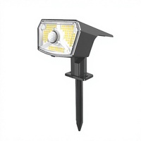 Lumière solaire encastrée de haute qualité à prix abordable avec logo personnalisé, 1200mAh, 108 LED, 100LM, extérieur, IP44, étanche, lumière solaire de jardin