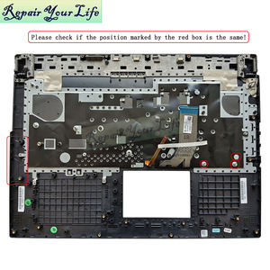 Teclado retroiluminado RGB de 8 pines para portátil <span class=keywords><strong>ASUS</strong></span> ROG Strix G731 G712 <span class=keywords><strong>G731GU</strong></span> GL731GU G712L 90NR01T3-R33US0 teclado reposamanos negro - Product Image 2