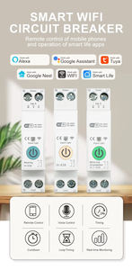 Умный автоматический выключатель Tuya WIFI с функцией измерения энергии, управление через приложение и голосом, таймер, реле, защита от перенапряжения и перегрузки по току, 63А - Product Image 3