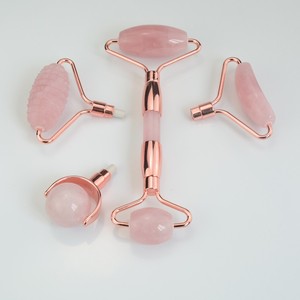 BRICOLAGE <span class=keywords><strong>Pierre</strong></span> De <span class=keywords><strong>Jade</strong></span> Rouleau de <span class=keywords><strong>Massage</strong></span> Détachable Naturel <span class=keywords><strong>Pierre</strong></span> de quartz rose Rouleau Masseur Pour Le <span class=keywords><strong>Visage</strong></span> - Product Image 5