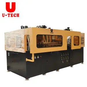 Full automatic high speed rotary type 4 cavity PET plastic bottle blow blowing molding moulding machine