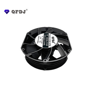 Ventilador Axial para Ductos QFDJ de 18 Pulgadas, 12-24V, Aspas de Plástico Gris para Ventilación y Deshumidificación - Product Image 4