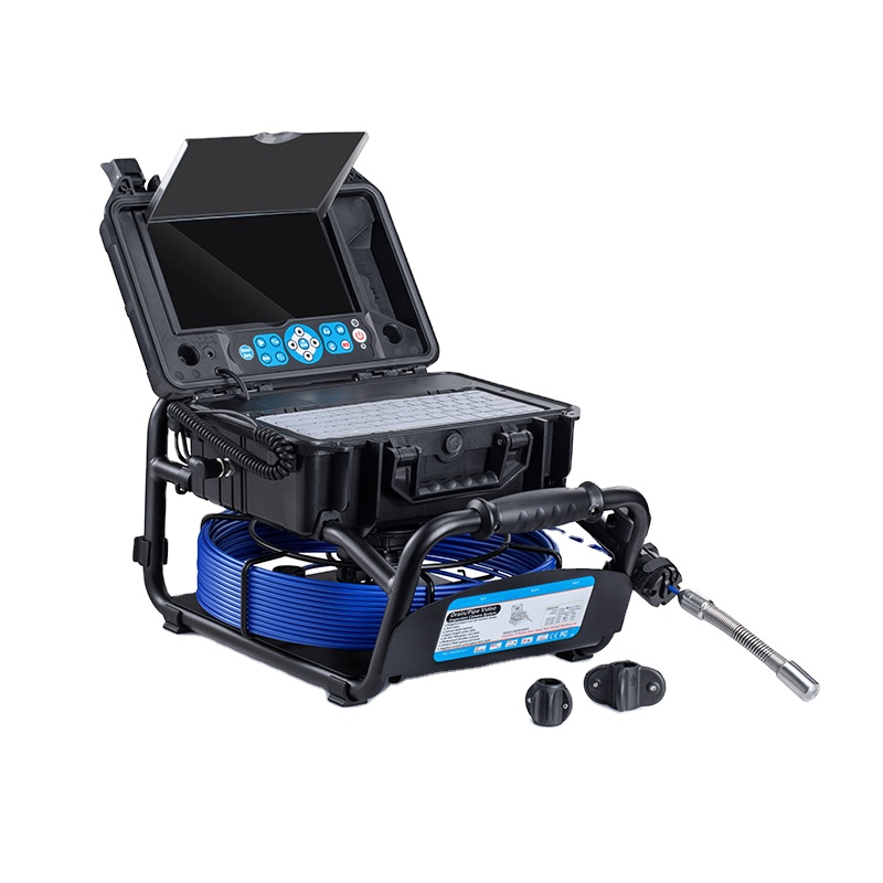 Стекловолоконный кабель с нажимным стержнем, водопроводная камера с датчиком и локатором-система осмотра канализационных труб