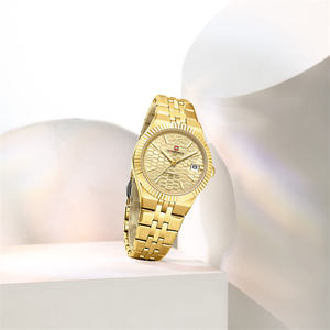 นาฬิกาข้อมือ NAVIFORCE รุ่น 5079 สำหรับผู้หญิง แฟชั่นปี 2026 คุณภาพสูง กันน้ำ นาฬิกาควอตซ์ สายสตีล โรแมนติก - Product Image 4