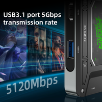 Exquisite Production DS7PRO E-Sport-Dockingstation 100W Schnellladung Typ-C USB 3.0 Audio-Adapter auf Lager