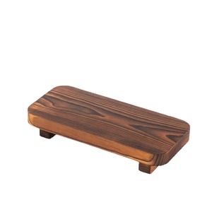 Porte-savon en bois rectangulaire au design minimaliste pour le rangement sous l'évier de la salle de bain, plateau à savon multifonctionnel avec support pour plantes - Product Image 3