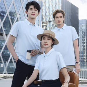 도매 저렴한 100% 폴리 에스테르 통기성 친환경 패션 셔츠 유니폼 짧은 소매 사용자 정의 로고 남성용 골프 - Product Image 2