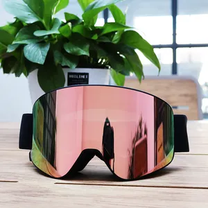 Snowmobile Low MOQ Custom Snowmobile Goggles 15 Days Fast Delivery HD UV400 Anti Fog Snowboard Goggles Magnetic Snow Glasses Ski Goggles