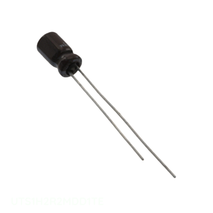 Condensateur traversant à canal fabricant, alumineux, 2,2 µF, 20 %, 50 V, radial, TH 2,2 µF UTS1H2R2MDD1TE - Product Image 1