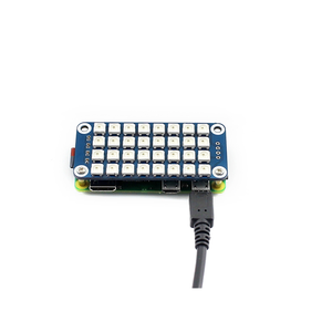 Placa de Expansión LED RGB a Todo Color para <span class=keywords><strong>Raspberry</strong></span> <span class=keywords><strong>Pi</strong></span> 4B/3B, Controlador de Luces LED WS2812B, Placa de Desarrollo con Interfaz USB/Tipo-C, Compatible con Linux - Product Image 5