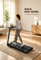 Tapis roulant pour usage domestique, vitesse 1-6 km/h, moteur 0,65 CV, pour entraînement de fitness en intérieur, salle de sport, tapis de marche