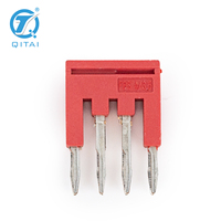 Barre de raccordement FBS 4/3.5 à 4 pôles, bande de court-circuit 3,5 mm, connecteur croisé, borne de distribution de signal pour armoire, pontage commun