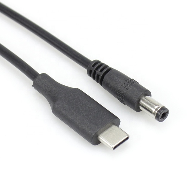 Custom DC 5521 to USB Type-C Cable 5V/9V/12V/20V Adjustable for Router Smartphones & Tablets ODM OEM Customization