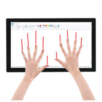 Écran tactile capacitif multifonctionnel Vesa 21.5 23.8 27 32 43 55 pouces 1920*1080 Moniteur à écran tactile