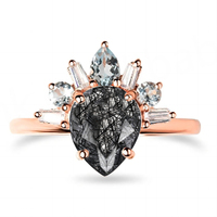 Anillo de Ágata Vintage Chapado en Oro de 18K y Plata de Ley 925 para Bodas y Fiestas, Joyería Unisex