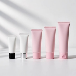 บรรจุภัณฑ์ครีมบำรุงผิวหน้าสีชมพูแบบหลอดบีบเนื้อนุ่ม ขนาด 30 มล. 50 มล. 100 มล. 200 มล. สำหรับใส่ครีมล้างหน้าหรือครีมทามือ - Product Image 1