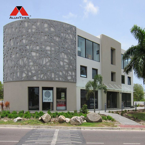Système de panneaux muraux extérieurs industriels Alumtimes en aluminium, technologie de découpe laser, imperméable pour villa, hôtel, bâtiment - Product Image 1