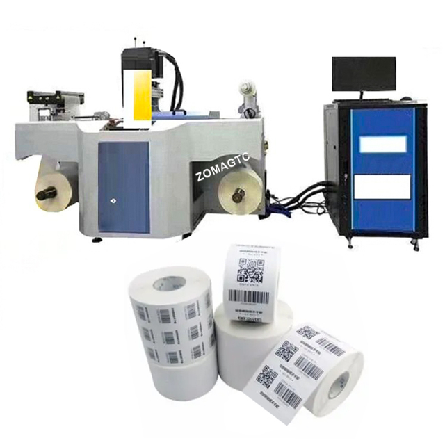 Automatic Color Industrial  Roll Sticker Label Inkjet Printer Label Printing Machine