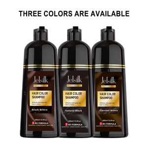 3 in 1 sihirli hızlı kalıcı kapak gri saç boyası bitkisel siyah şampuan kadınlar ve erkekler için stok mevcut - Product Image 6