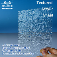 Lámina Acrílica con Textura de Burbujas de Agua, Panel de Plástico PMMA Decorativo para Letreros Luminosos
