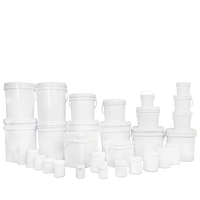 Fournisseur d'usine Contenant en plastique compostable de qualité alimentaire de 20 L avec couvercle jetable étanche pour le stockage du miel et de la crème glacée Prix ​​bas