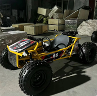 Buggy de plage tout-terrain à quatre roues pour adultes, kart à pédales tout-terrain à 4 temps avec volant pour parcs d'attractions