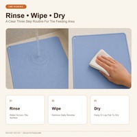 BPlus Geformte Silikon-Futtermatte für Haustiere 40 * 30 cm 5 mm Erhöhter Rand Herzförmiges Loch MOQ 50 Großhandel OEM ODM