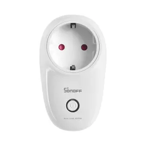 Itead Sonoff Eu Plug Wifi Smart Socket Afstandsbediening Stekker Compatibel Met Alexa Smartthings Alice Voice Control Smart Home