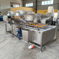 Continue bubbelwasmachine voor groenten en fruit voor automatische voedselverwerkingslijn