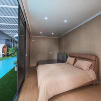 Maison conteneur préfabriquée modulaire de luxe, pliable, avec une durée de vie de 30 ans, pour hôtel, villa ou complexe hôtelier